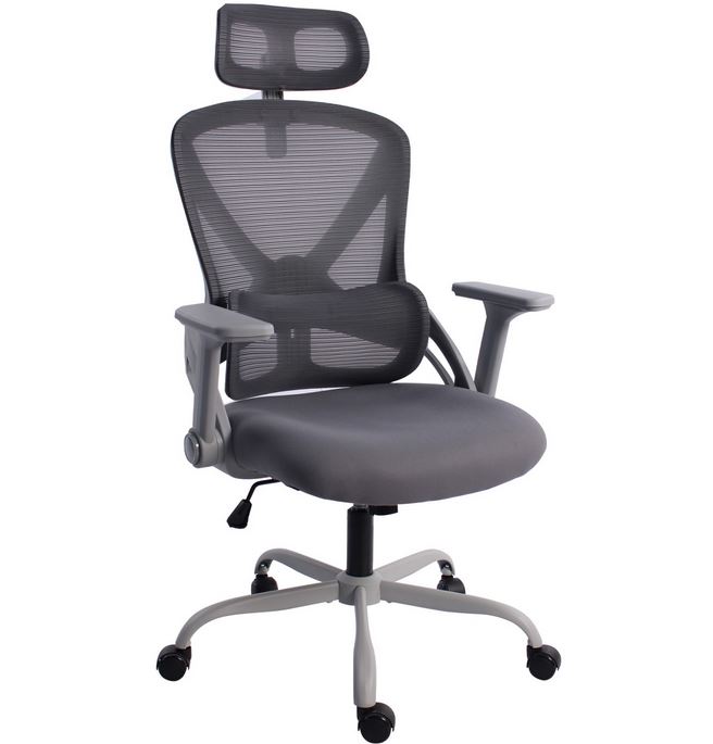 FOTEL BIUROWY KRAKEN OLIMP SZARY 6202