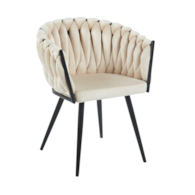 KRZESŁO TAPICEROWANE KREMOWY KING EDC1295