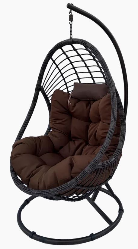FOTEL WISZACY SR8001 XXL CZEKOLADOWY BRĄZ – BR