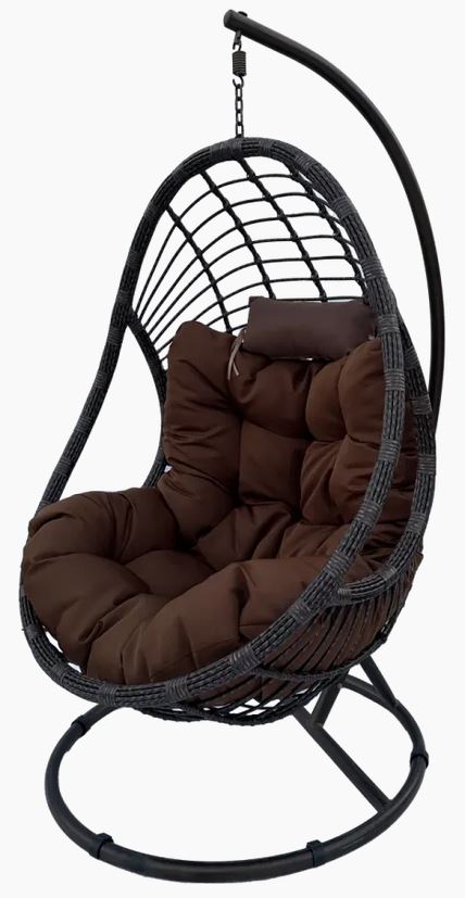 FOTEL WISZĄCY  SR8001 XL CZEKOLADOWY BRĄZ -BR