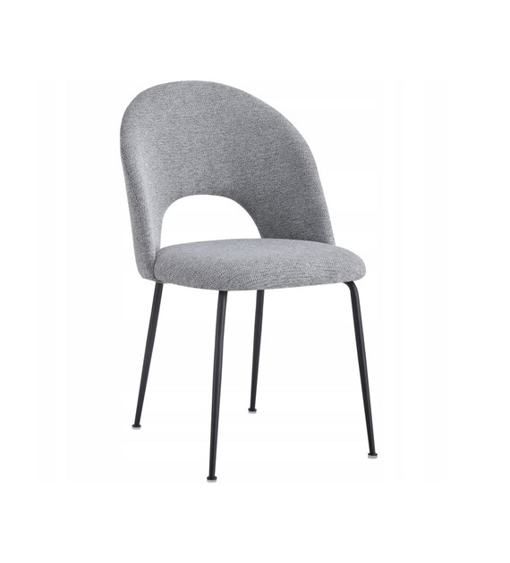 KRZESŁO TAPICEROWANE MEGAN SZARY C-888