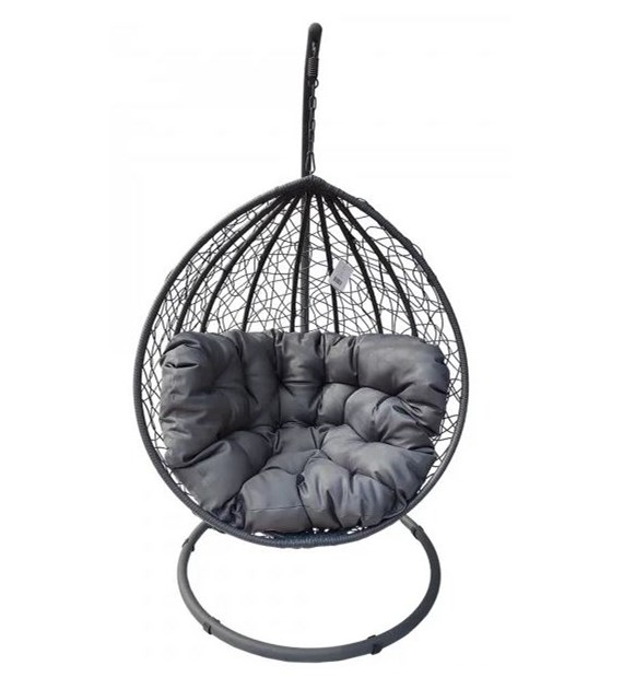 FOTEL WISZĄCY SZARY XXL SR8028N