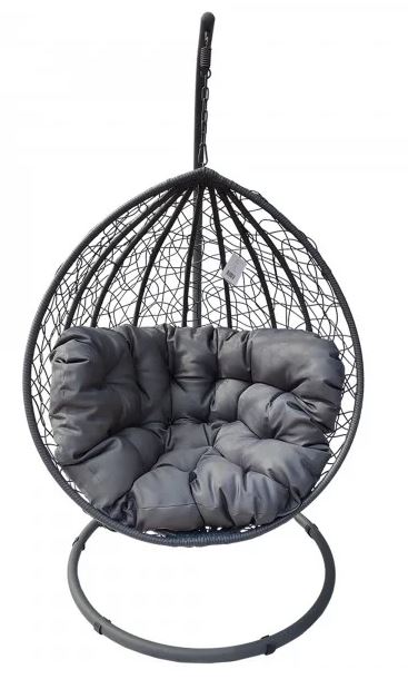 FOTEL WISZĄCY SZARY XXL SR8028N