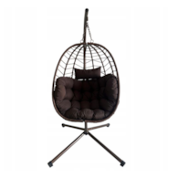 FOTEL OGRODOWY SKŁADANY CZEKOLADOWY BRĄZ TY2023326