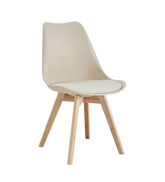 KRZESŁO Z PODUSZKĄ BEŻOWY P-207