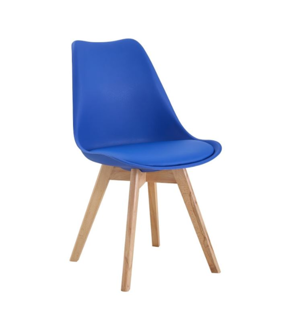 KRZESŁO Z PODUSZKĄ GRANATOWY P-207