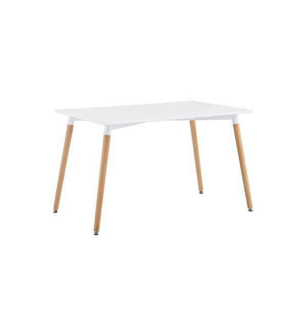 STÓŁ DSW DREWNIANY BIAŁY 120x80x74,5CM WT-03