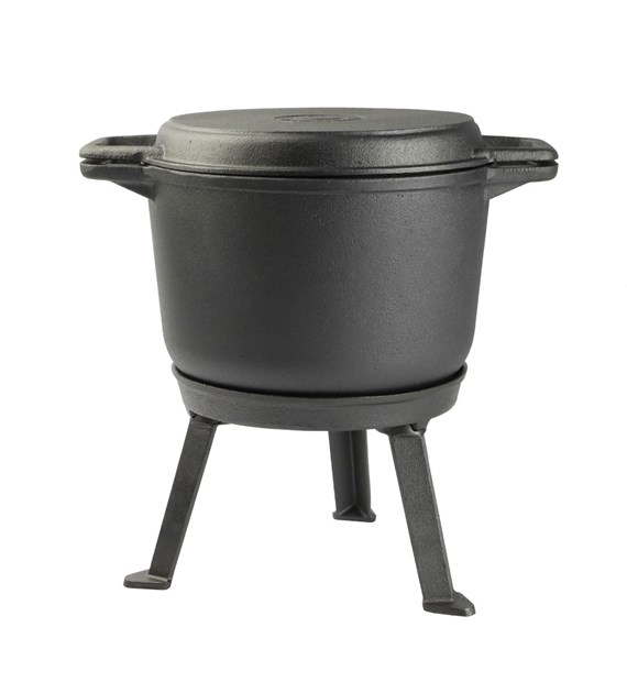 KOCIOŁEK ŻELIWNY 3W1 GARNEK MYŚLIWSKI 8L SEBP7S