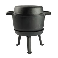 KOCIOŁEK ŻELIWNY NIEEMALIOWANY 3W1 10L SEBP10S