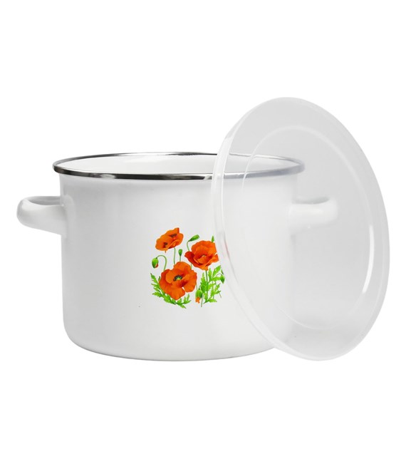 GARNEK EMALIOWANY MAKI 14CM Z/P MAK-1