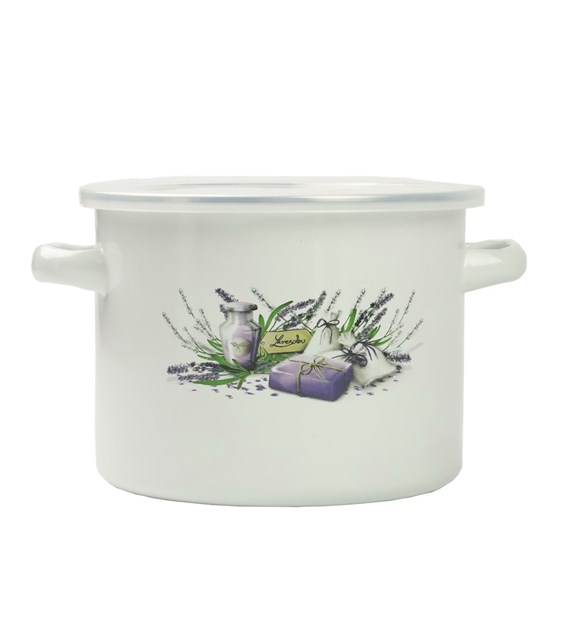 GARNEK EMALIOWANY LAWENDA 16CM Z/P FLD-L0096