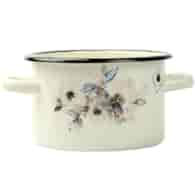 GARNEK EMAL ZDOBIONY  2L  JAŚMIN  16CM B/P VK-1610