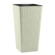 DONICZKA RATTAN WYSOKA BIAŁA 16X16X30CM VK115039