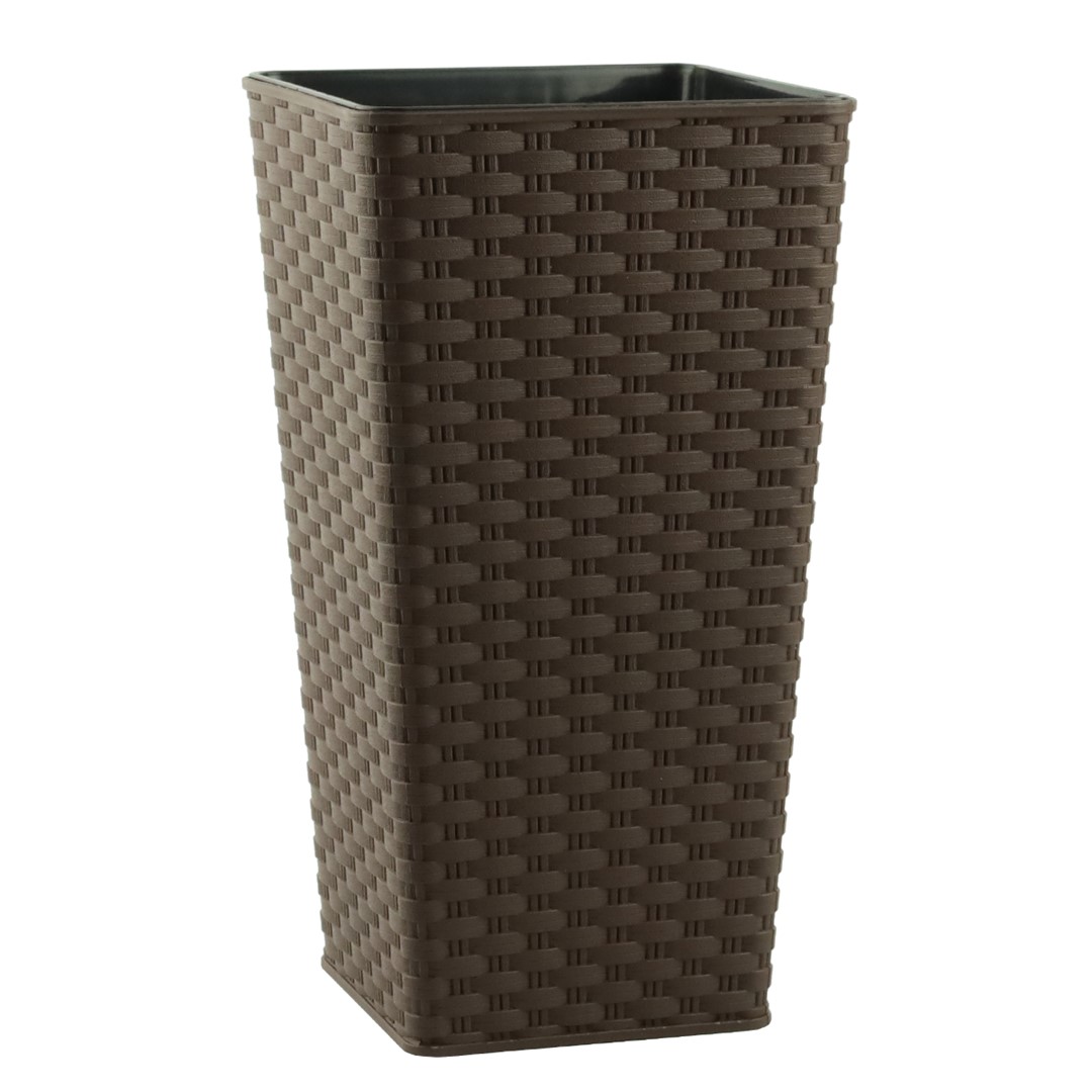 DONICZKA RATTAN WYSOKA BRĄZ 16X16X30CM VK115039