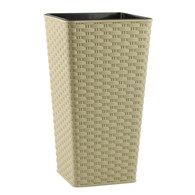 DONICZKA RATTAN WYSOKA KREM 16X16X30CM VK115039