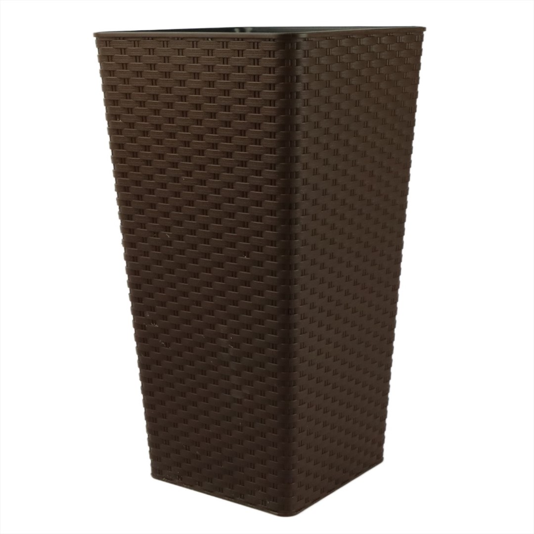 DONICZKA RATTAN WYSOKA BRĄZ 22X22X41CM VK115040