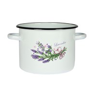 GARNEK ZDOBIONY LAWENDA 4,5L 20CM B/P VK-1615