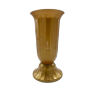 WAZON FLORA Z PODSTAWKĄ 38CM ZŁOTO/BRĄŻ VK