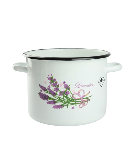 GARNEK ZDOBIONY LAWENDA 5,5L 22CM B/P VK-1617