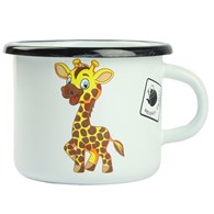 KUBEK EMALIOWANY ŻYRAFA ŻANETA 9CM 500ML VK-0104