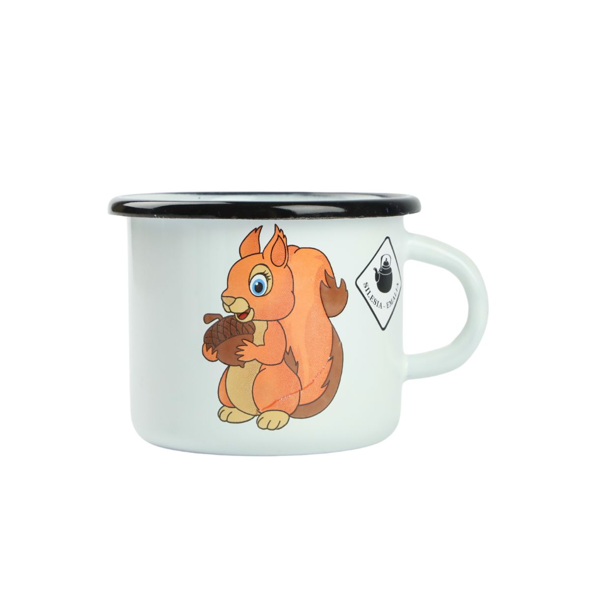 KUBEK EMALIOWANY WIEWIÓRKA WANDA 9CM 500ML VK-0104