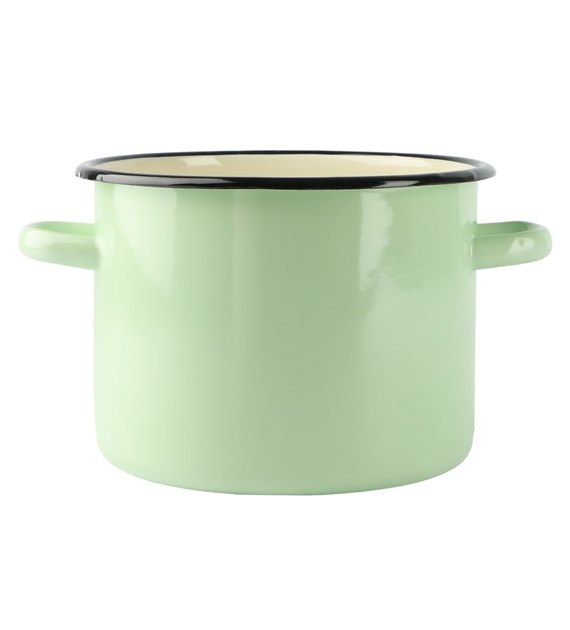 GARNEK EMALIA GŁADKI SELEDYN B/P 4,5L 20CM VK-1615