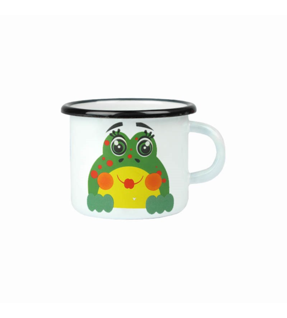 KUBEK EMALIOWANY ŻABKA ZDZISIA 9CM 500ML VK-0104