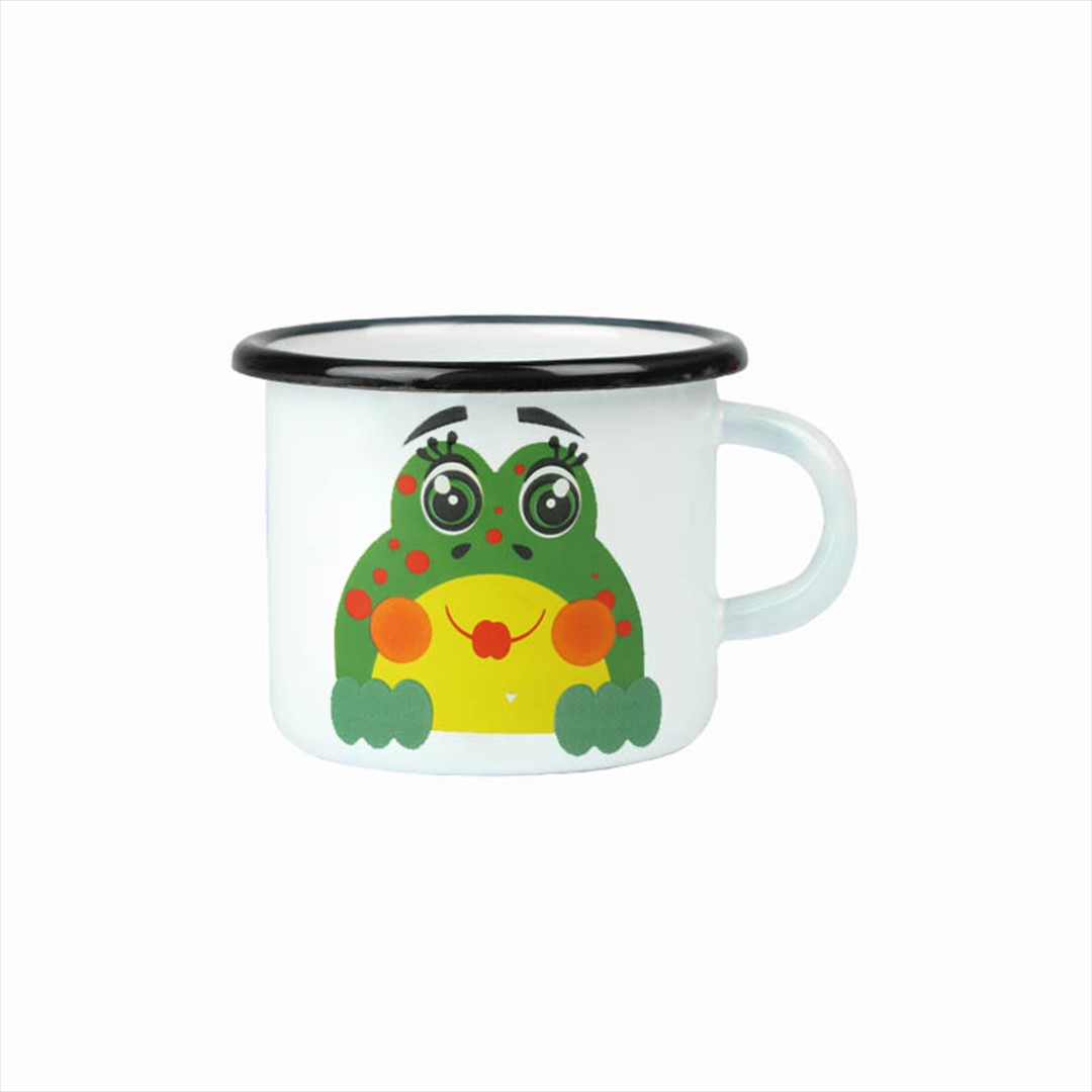 KUBEK EMALIOWANY ŻABKA ZDZISIA 9CM 500ML VK-0104