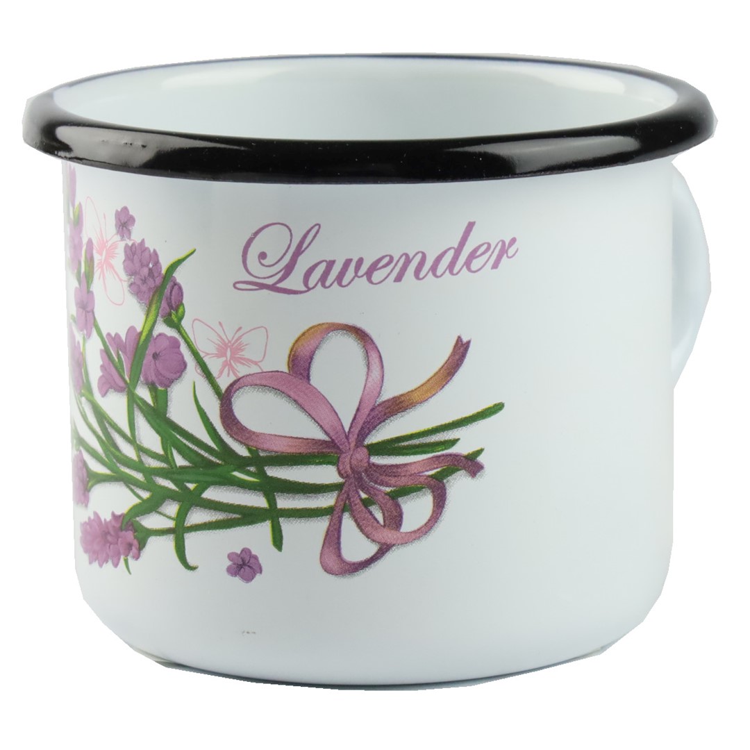 KUBEK EMALIOWANY LAWENDA FI9CM  500ML VK-0104
