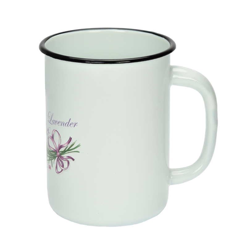 KUBEK EMALIOWANY LAWENDA 1,5L FI12CM VK-0108