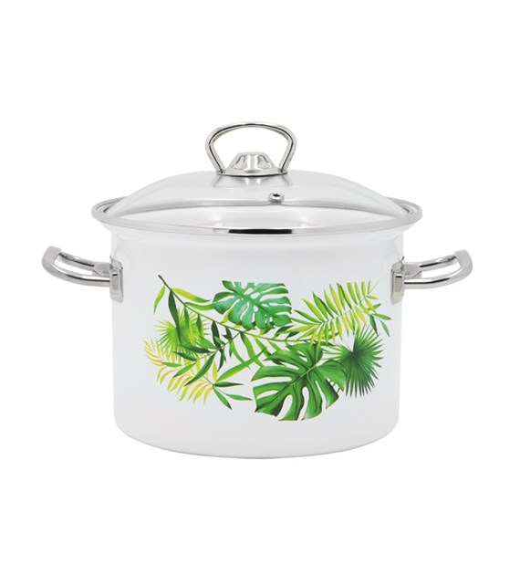 GARNEK ZDOBIONY MONSTERA 3L 18CM B/P VK-1612