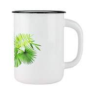 KUBEK EMALIOWANY MONSTERA FI12CM 1,5L VK-0108