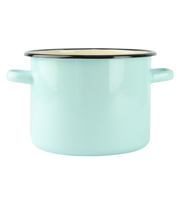 GARNEK EMALIA GŁADKI TURKUS B/P 4,5L 20CM  VK-1615
