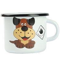 KUBEK EMALIOWANY PIESEK PIOTRUŚ 9CM  500ML VK-0104