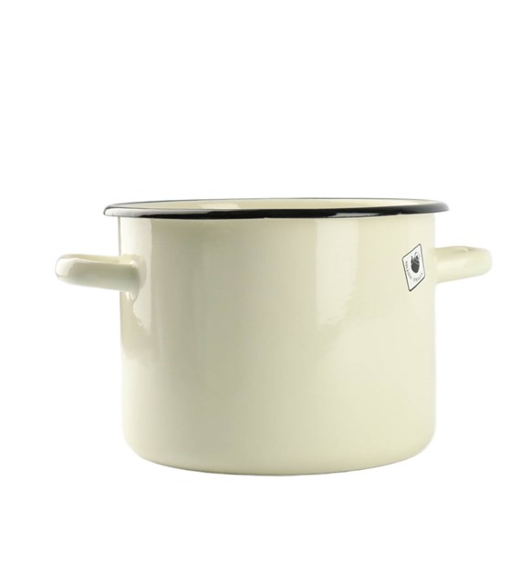 GARNEK EMALIA GŁADKI BEŻOWY B/P 4,5L 20CM  VK-1615