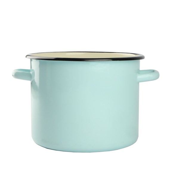 GARNEK EMALIOW GŁADKI TURKUS B/P 5,5L 22CM VK-1617