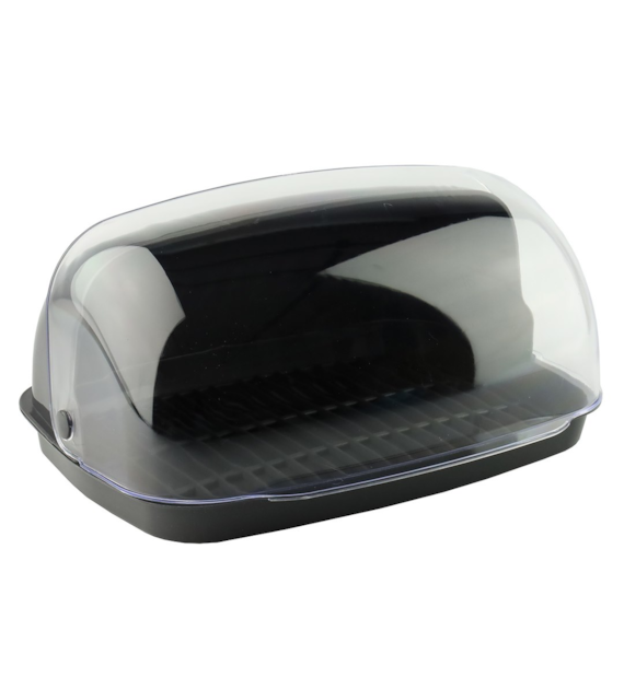 CHLEBAK MIDI 32X25X17CM CIEMNY SZARY VK169049