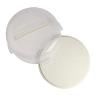 POJEMNIK NA CIASTO OKRĄGŁY ECRU 34X15CM VK169056