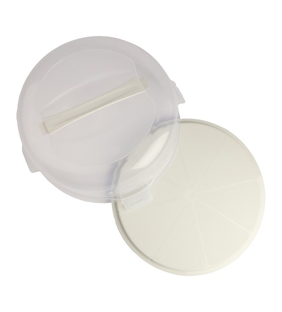 POJEMNIK NA CIASTO OKRĄGŁY ECRU 34X15CM VK169056