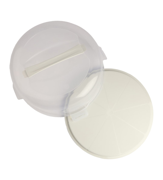 POJEMNIK NA CIASTO OKRĄGŁY ECRU 34X15CM VK169056