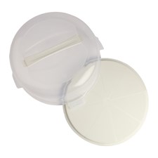 POJEMNIK NA CIASTO OKRĄGŁY ECRU 34X15CM VK169056