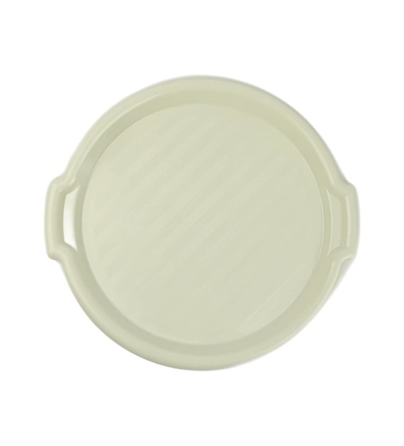 TACA OKRĄGŁA  ECRU FI40CM VK167098