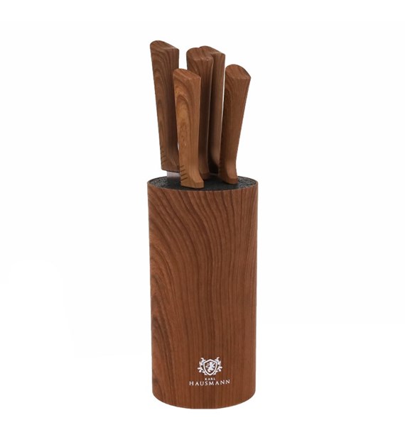 KPL.NOŻY 5SZT W BLOKU DREWNOPODOBNE 2290 ***