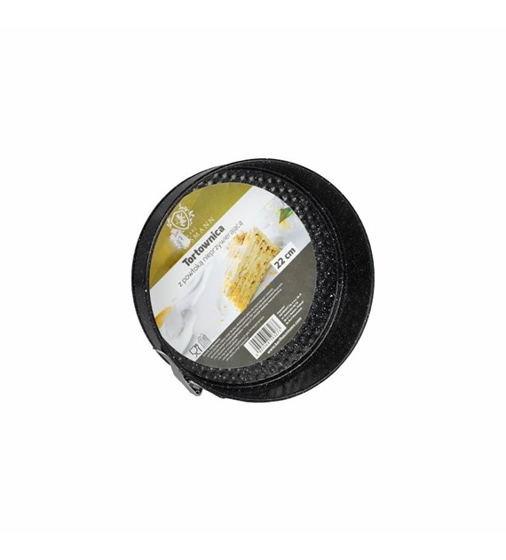 TORTOWNICA 22CM CZARNA YL-B02-3-BM