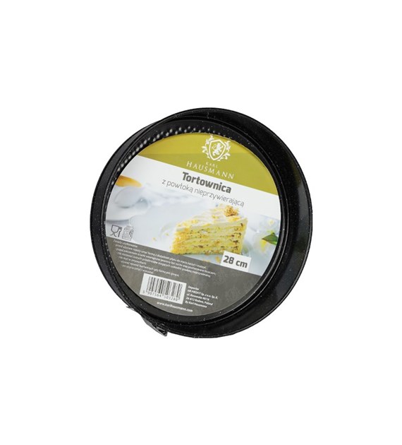 TORTOWNICA 28CM CZARNA YL-B02-6-BM