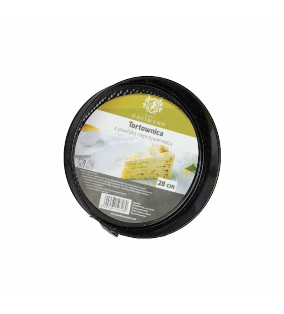 TORTOWNICA 28CM CZARNA YL-B02-6-BM