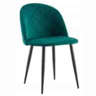 KRZESŁO TAPICEROWANE GLAMOUR ZIELONE  DC-605-1