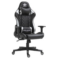 FOTEL GRACZA KRAKEN SREBRNY 5934