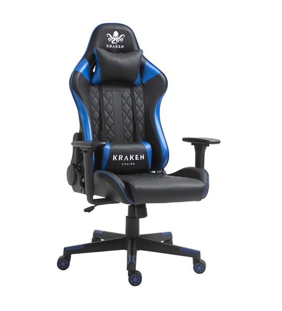 FOTEL GRACZA KRAKEN NIEBIESKI  5934