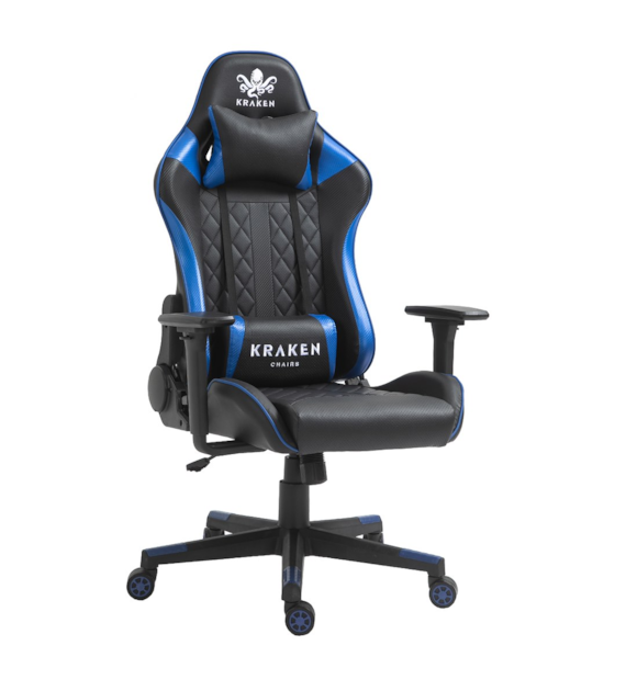 FOTEL GRACZA KRAKEN NIEBIESKI  5934